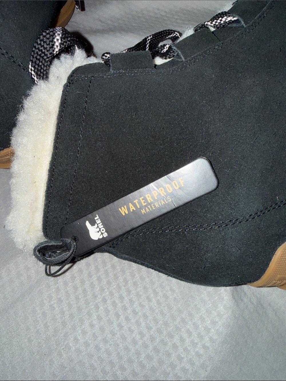 Sorel Evie II Cozy Waterproof Wedge Black Fur Lined  Winter Bootie-Sz 10.5, NWOB - Picture 14 of 16